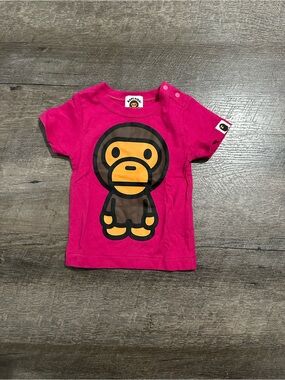 Bape Toddler Hot Pink Tee